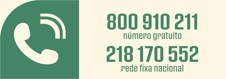 Contactos telefónicos 800910211 ou 218170552